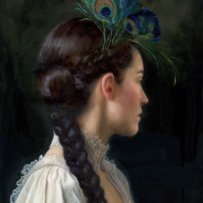 30x40-Natalie-Koeken-Feathered-Tales-Realistic-Oilpainting